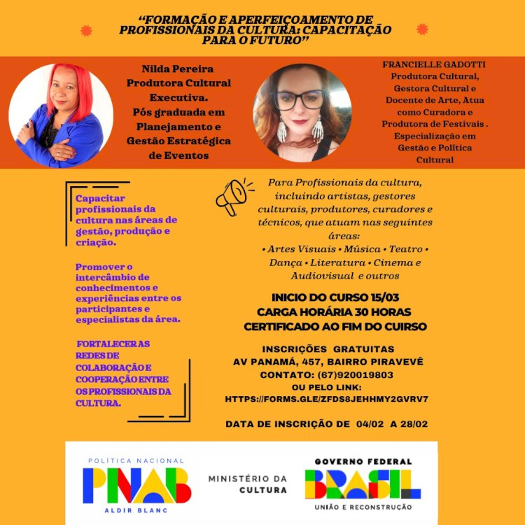 Projeto de Capacitação para o Setor Cultural Local