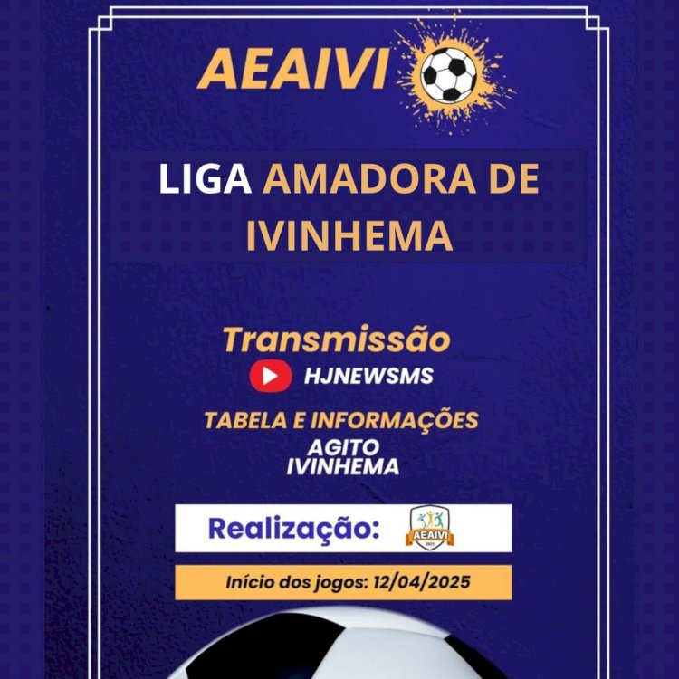 Liga Amadora de Ivinhema 2025: O Futebol Amador Ganha Vida no Dia 12 de Abril